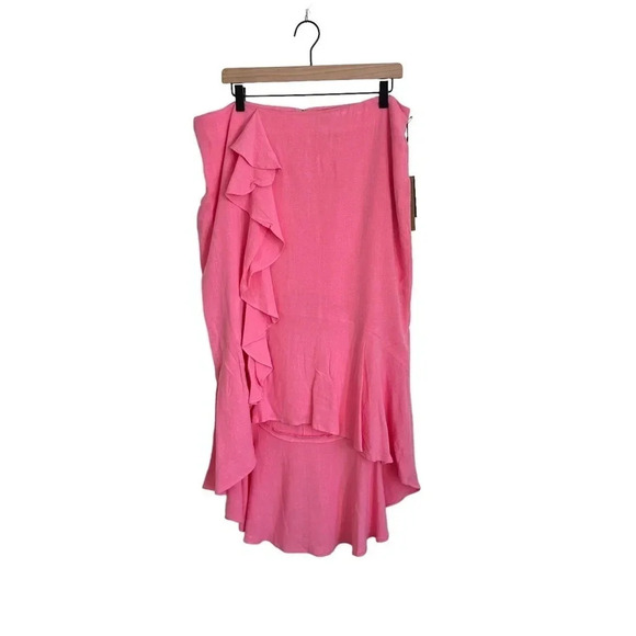 MAREE Pour Toi Pink High low Maxi Skirt size 14 - Picture 2 of 8
